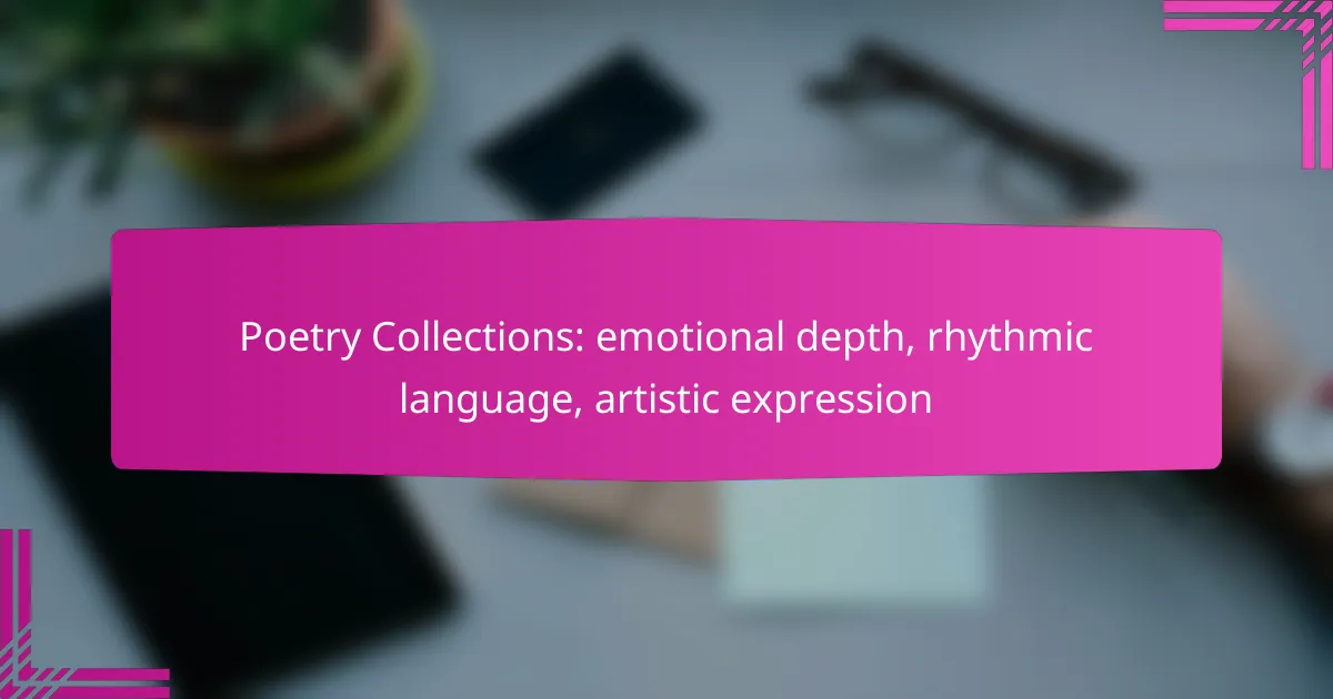 Poetry Collections: emotional depth, rhythmic language, artistic expression