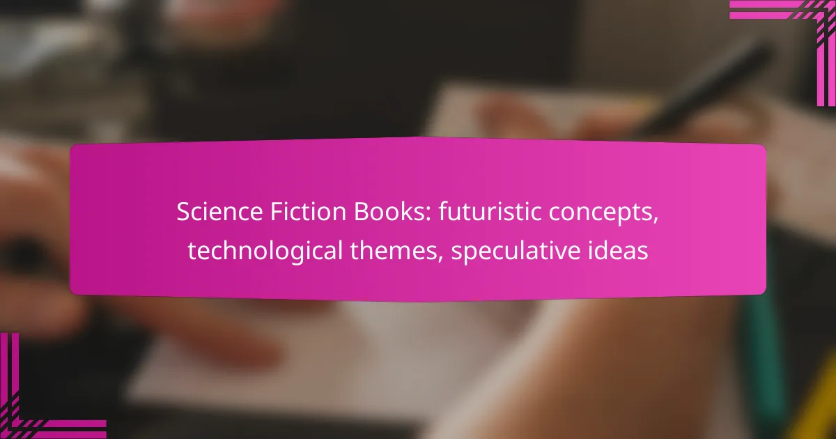 Science Fiction Books: futuristic concepts, technological themes, speculative ideas
